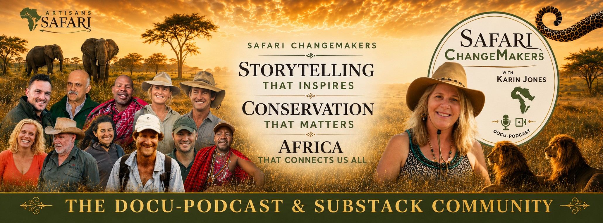 Safari ChangeMakers docu-podcast and Substack community